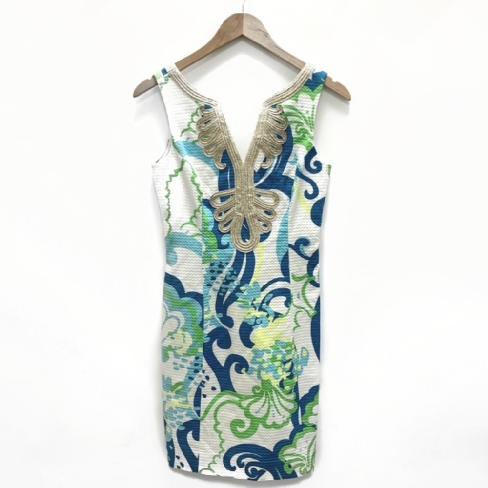 Lilly Pulitzer Janice Shift Dress in Crystal Coast - Picture 2 of 7